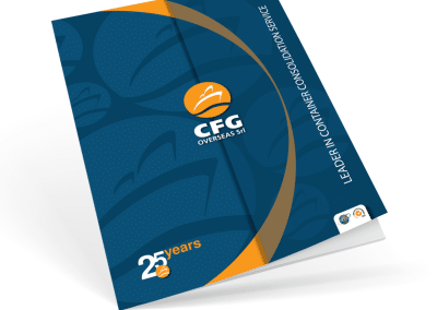 Progetto grafico nuova brochure aziendale CFG Overseas