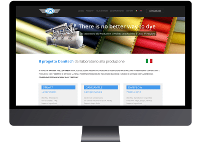 Web Design e struttura nuovo sito web Danitech Srl