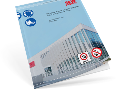 Progetto grafico leaflet sicurezza per SEW-Eurodrive