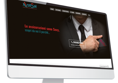 Web design nuovo sito Assicurazioni Arzisai