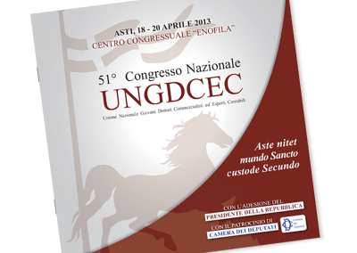 Studio Grafico nuova brochure per evento UNGDCEC