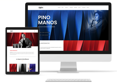 Web Design nuovo sito per l’artista Pino Manos